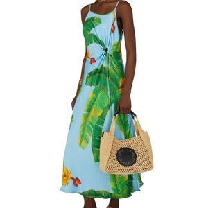 Blue Fresh Bananas Midi Dress - Size M